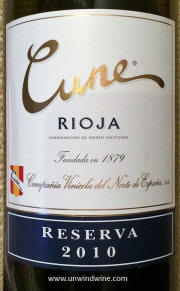 Cune Rioja Reserva 2010
