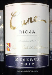 Cune Rioja Reserva 2012