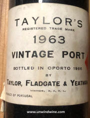 Taylor Vintage Port 1963