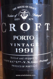 Croft Vintage Port 1991