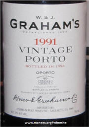 Graham's Vintage Port 1991