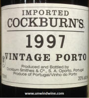 Cockburn's Vintage Port 1997