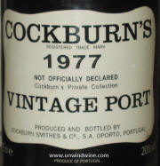 Cockburn's Vintage Port 1977