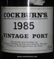 Cockburn's Vintage Port 1985