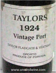 Taylors Vintage Port 1924