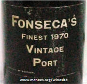 Fonseca Vintage Port 1970 label