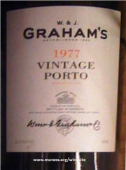 Graham's Vintage Port 1977