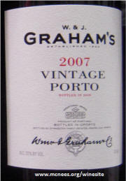 Graham's Vintage Porto 2007