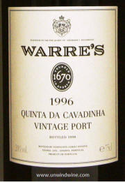 Warre's Quinta da Cavadinha Vintage Port 1996