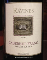 Ravines Finger Lakes Cabernet Franc 2010