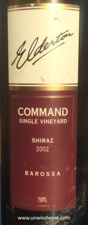 Elderton Command Single Vineyard Barossa Shiraz 2002