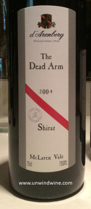 D'Arenberg Dead Arm McLaren Vale Shiraz 2004