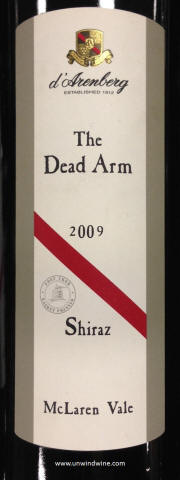 d'Arenberg The Dead Arm Shiraz 2009