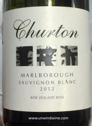 Churton New Zealand Sauvignon Blanc 2012