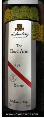 D'Arenberg Dead Arm Shiraz 2001