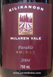 Kilikanoon Parable McLaren Vale Shiraz 2004 