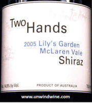 Two Hands Lily's Garden McLaren Vale Shiraz 2005