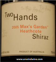 Two Hands Max's Garden Heathcote Shiraz 2005