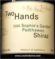 Two Hands Sophie's Garden Padthaway Shiraz 2005