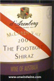 D'Arenberg Footbolt Shiraz 2005