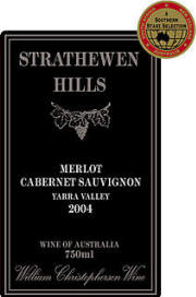 Strathewen Hills Cabernet Merlot Yarra Valley 2004 Label