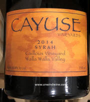 Cayuse Cailloux Vineyard Walla Walla Syrah 2014