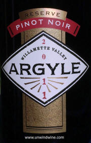 Argyle Reserve Pnot Noir 2011