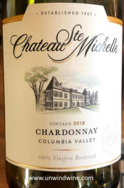 Chateau St Michelle Columbia Valley Chardonnay 2018