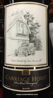Cote Bonneville Carriage House Dubrul Vineyard Yakima Red Wine 2006