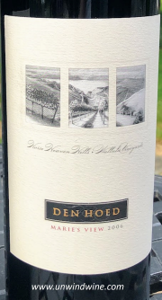 Den Hoed Maries View Red Wine 2006