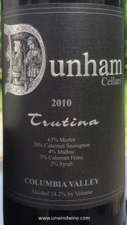 Dunham Cellars Columbia Valley Trutina Red Wine 2010