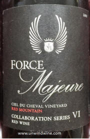 Force Majeure Collaboration Series VI Red Wine 2011