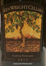 Ken Wright Cellars Carter Vineyard Pinot Noir 2012