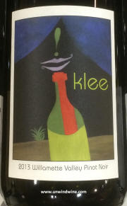 Klee Willamette Pinot Noir 2013