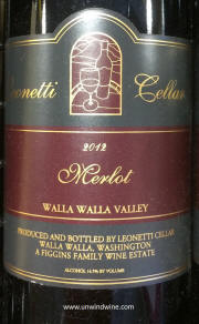 Leonetti Cellars Walla Walla Valley Merlot 2012