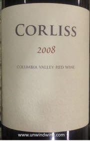 Corliss Columbia Valley Red Wine 2008