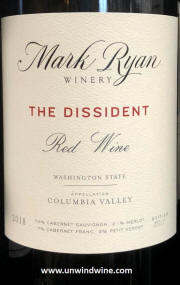 Mark Ryan Dissident Columbia Valley Red WIne 2018 