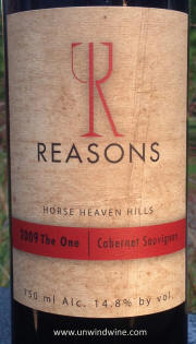 Reasons The One Horse Heaven Hills Cabernet Sauvignon 2009