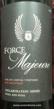 Force Majeure Ptera Collaboration Series Red Wine 2010