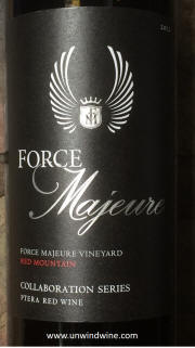 Force Majeure Ptera Collaboration Series Red Wine 2012