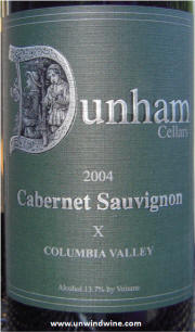 Dunham Cellars Columbia Valley Cabernet Sauvignon X 2004