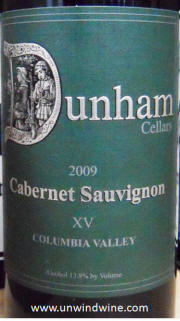 Dunham Cellars Columbia Valley Cabernet Sauvignon XV 2009