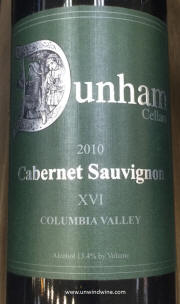 Dunham Cellars Columbia Valley Cabernet Sauvignon XVI 2010