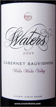 Waters Walla Walla Valley Cabernet Sauvignon 2005