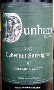 Dunham Cellars Columbia Valley Cabernet Sauvignon XI 2005