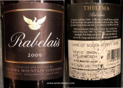 Rabelais Thelema Mtn Vineyards Red Wine 2009