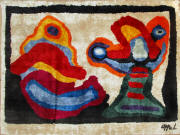Appel Hand-woven Tapestry Signed, The Netherlands, c. 1970