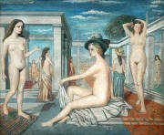 les courtisanes by paul delvaux