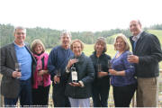 Tasting group with 'Boots' Brownstein of Diamond Creek Vineyards'