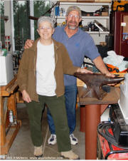 Stephen Lagier - Carole Meredith with 'Chester's Anvil' 
